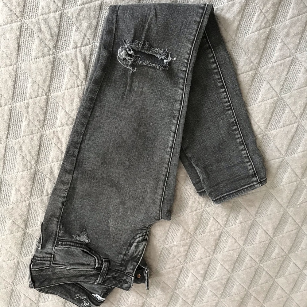 American Eagle distressed denim